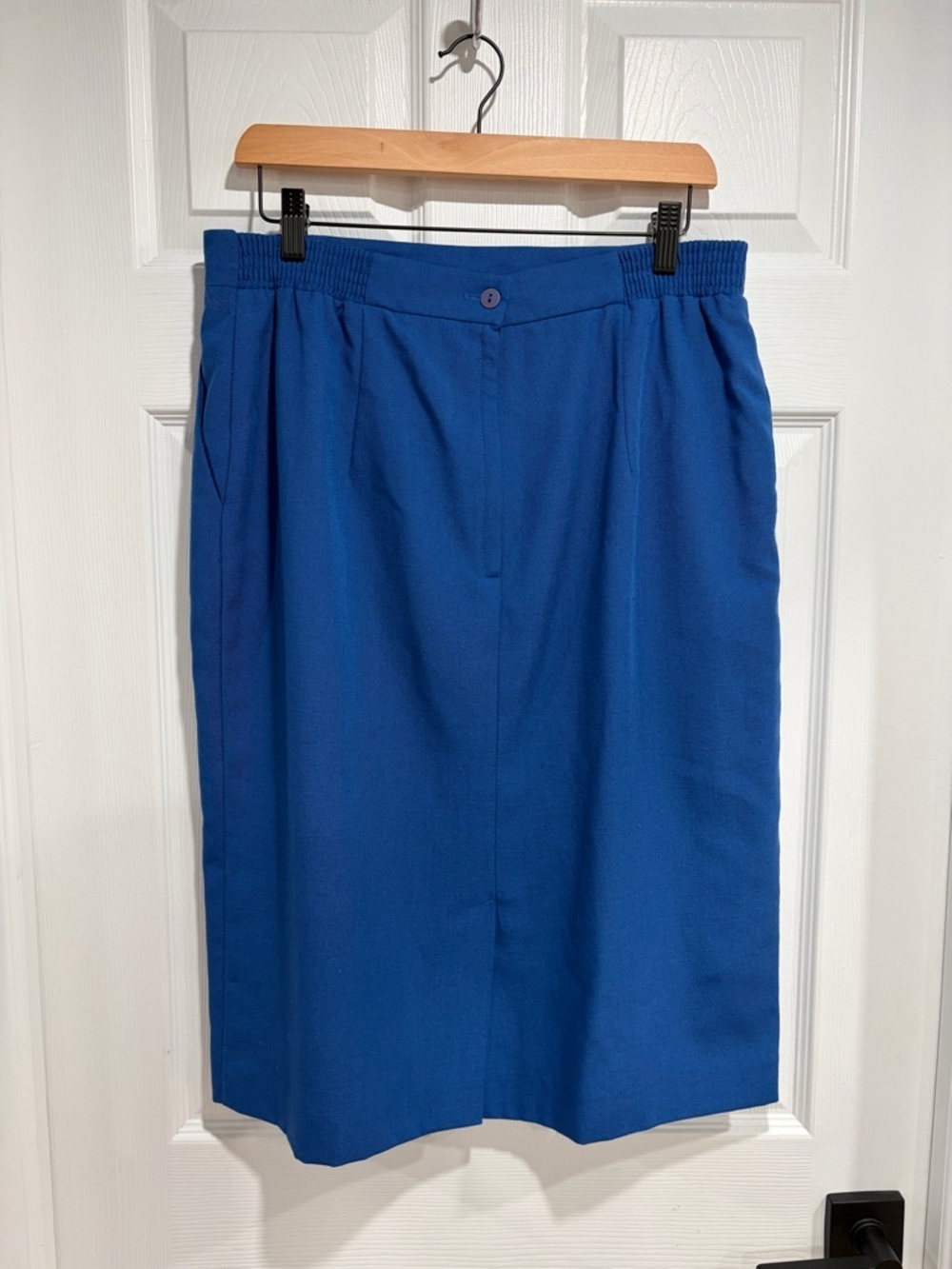 London Fog Collectables Vintage Classic Women's Knee-Length Pencil Skirt Pockets - Picture 3 of 7